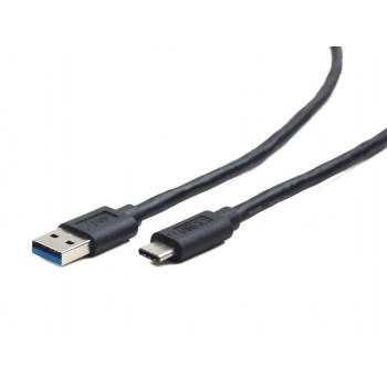 CABLU alimentare si date GEMBIRD, pt. smartphone, USB 3.0 (T) la USB 3.1 Type-C (T), 36W, 0.5m, negru, 