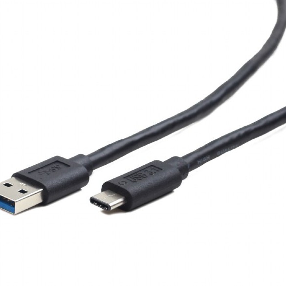 CABLU alimentare si date GEMBIRD, pt. smartphone, USB 3.0 (T) la USB 3.1 Type-C (T), 36W, 3m, negru, 