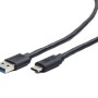CABLU alimentare si date GEMBIRD, pt. smartphone, USB 3.0 (T) la USB 3.1 Type-C (T), 36W, 3m, negru, 
