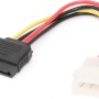 CABLU alimentare GEMBIRD, adaptor Molex la 1 x S-ATA, 15cm, 