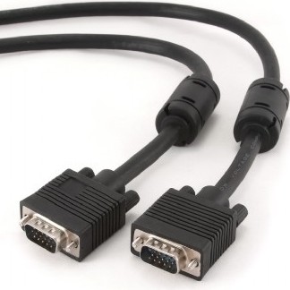 CABLU video GEMBIRD, VGA (T) la VGA (T), 10m, premium, dublu ecranat, negru, 