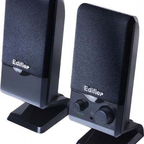 BOXE EDIFIER 2.0, RMS:   1.2W (2 x 0.6W), control volum, USB power, black,  