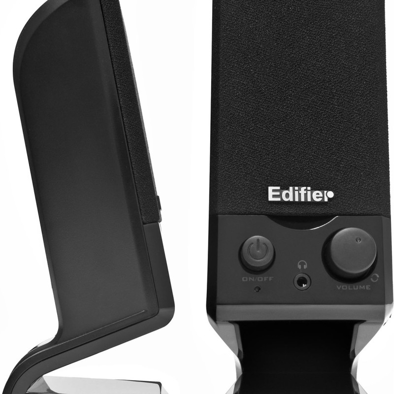 BOXE EDIFIER 2.0, RMS:   1.2W (2 x 0.6W), control volum, USB power, black,  