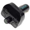 MODULATOR AUTO FM SPACER, Bluetooth 5.0, 2xUSB max. 5V/3.1A, 12V-24V, max. 10-15m, mic max. 0-1m, format MP3/WMA, 206 canale 87.5-108Mhz, USB disk, microSD,  answer/hang up/redial, protectie circuit, black, 