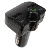 MODULATOR AUTO FM SPACER, Bluetooth 5.0, 2xUSB max. 5V/3.1A, 12V-24V, max. 10-15m, mic max. 0-1m, format MP3/WMA, 206 canale 87.5-108Mhz, USB disk, microSD,  answer/hang up/redial, protectie circuit, black, 
