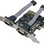 CARD adaptor LOGILINK, PCI-Express la 2 x SERIAL DB9M, 