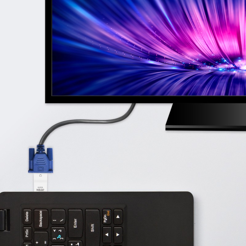 ADAPTOR video ATEN, HDMI (T) la VGA (M), Full HD (1920x1080) la 60Hz, 