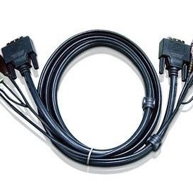 CABLU KVM ATEN cablu 3 in 1, conector tip USB (T) | 3.5 mm Jack (T) x 2 | DVI-D (T), 