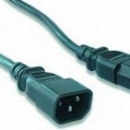 CABLU alimentare GEMBIRD prelungitor, 1.8m, intrare C14, iesire C13, 6A, bulk, black, 
