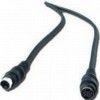 CABLU video GEMBIRD, adaptor S-Video (T) la S-Video (M), 1.8m, negru, 