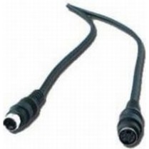 CABLU video GEMBIRD, adaptor S-Video (T) la S-Video (M), 1.8m, negru, 