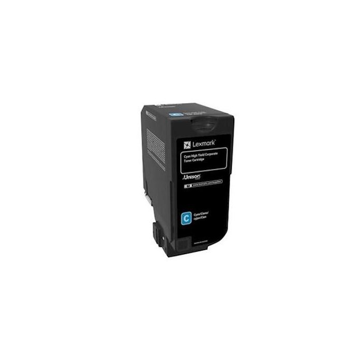Toner Original Lexmark Cyan, 74C2HCE, pentru CS725, 12K, (timbru verde 1.2 lei) , 