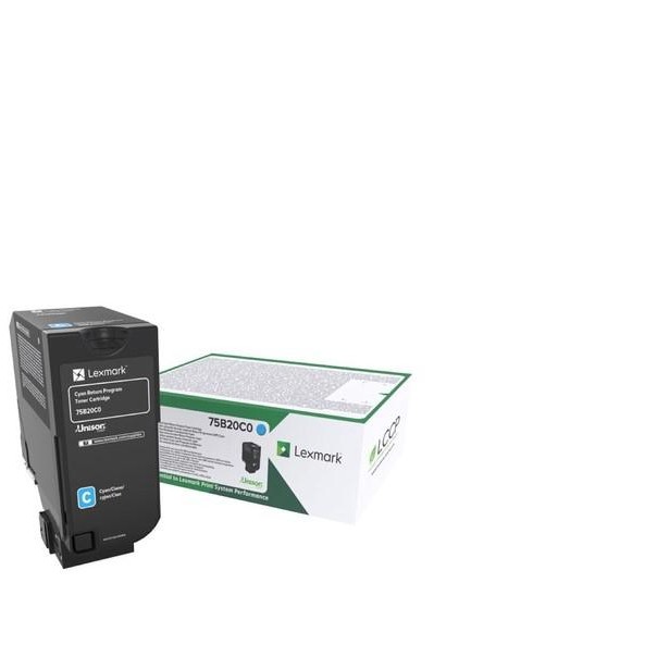 Toner Original Lexmark Cyan, 75B20C0, pentru CS727|CS728|CX727, 10K, (timbru verde 1.2 lei) , 