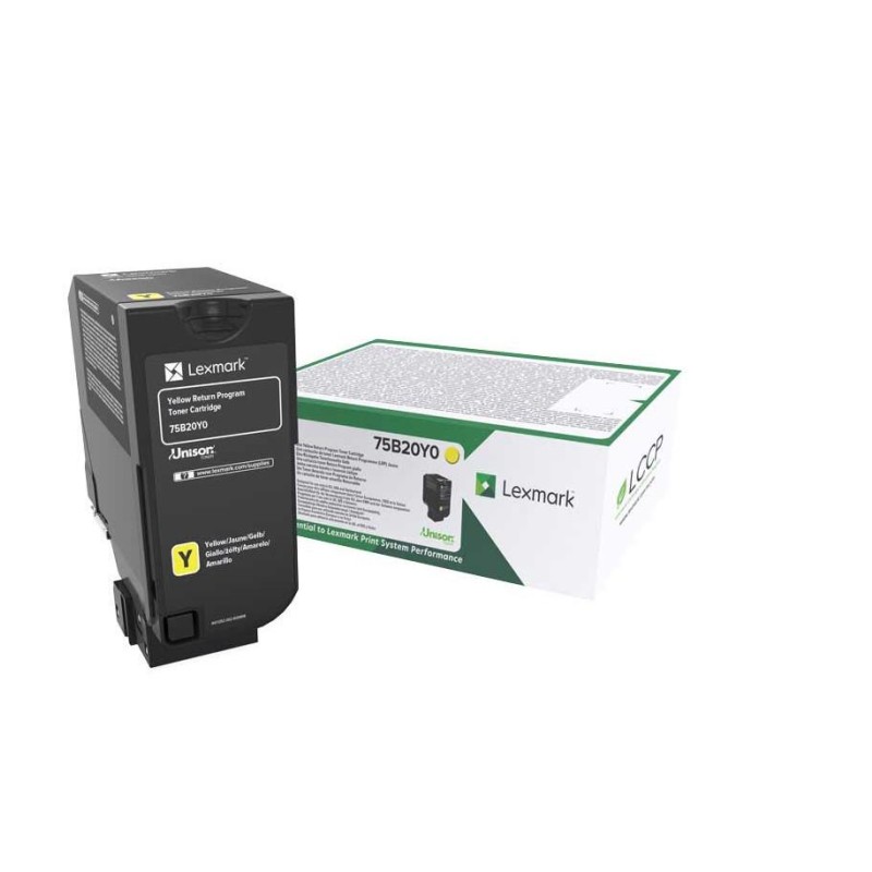 Toner Original Lexmark Yellow, 75B20Y0, pentru CS727|CS728|CX727, 10K, (timbru verde 1.2 lei) , 