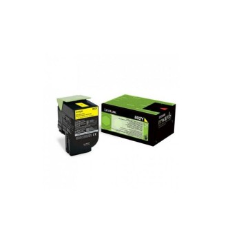 Toner Original Lexmark Yellow, 80C20YE, pentru CX310|CX410|CX510, 1K, (timbru verde 1.2 lei) , 