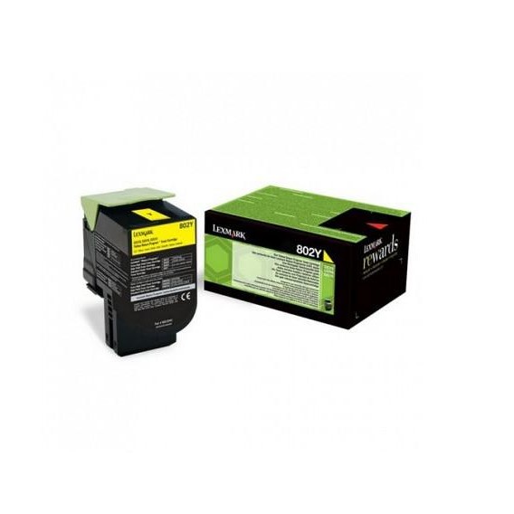 Toner Original Lexmark Yellow, 80C20YE, pentru CX310|CX410|CX510, 1K, (timbru verde 1.2 lei) , 
