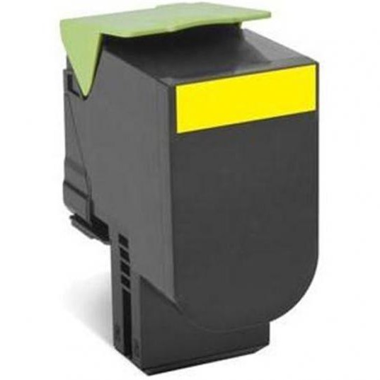 Toner Original Lexmark Yellow, 80C2HYE, pentru CX410|CX510, 3K, (timbru verde 1.2 lei) , 