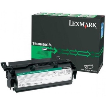 Toner Original Lexmark Black, T650H80G, pentru T650|T652|T654|T656, 25K, (timbru verde 1.2 lei) , 