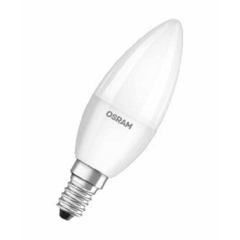 BEC LED Osram, soclu E14, putere 5.5W, forma lumanare, lumina alb rece, alimentare 220 - 240 V, 