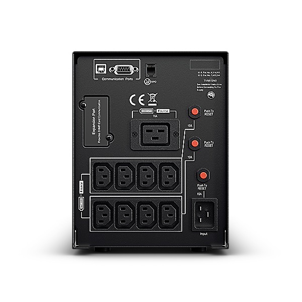 UPS CYBER POWER Line Int. cu sin. pura, cu management, Tower, LCD, 2200VA/1980W, AVR, 9x IEC, baterie 4x 12V/9Ah, incarcare pana la 8h, USB, RS232, slot SNMP, APFC, EPO, hot-swapp, tehn. GreenPower, 