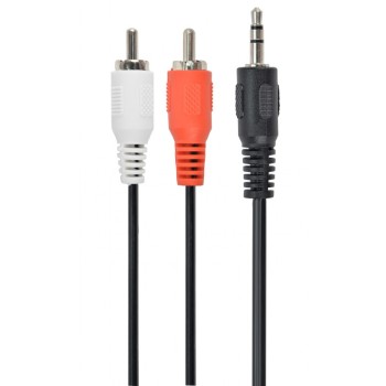 CABLU audio GEMBIRD stereo (3.5 mm jack la 2 x RCA), 1.5m 