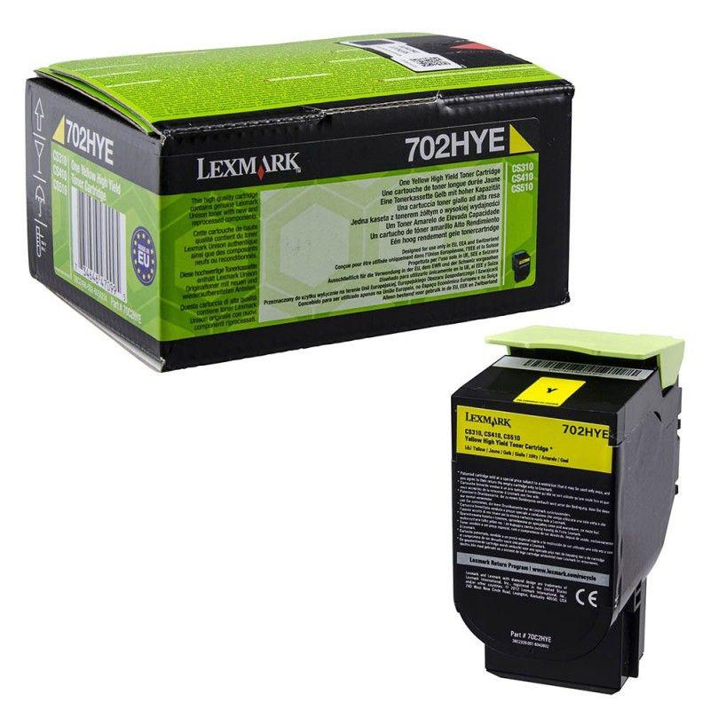 Toner Original Lexmark Yellow, 70C2HYE, pentru CS310|CS410, 3K, (timbru verde 1.2 lei) , 