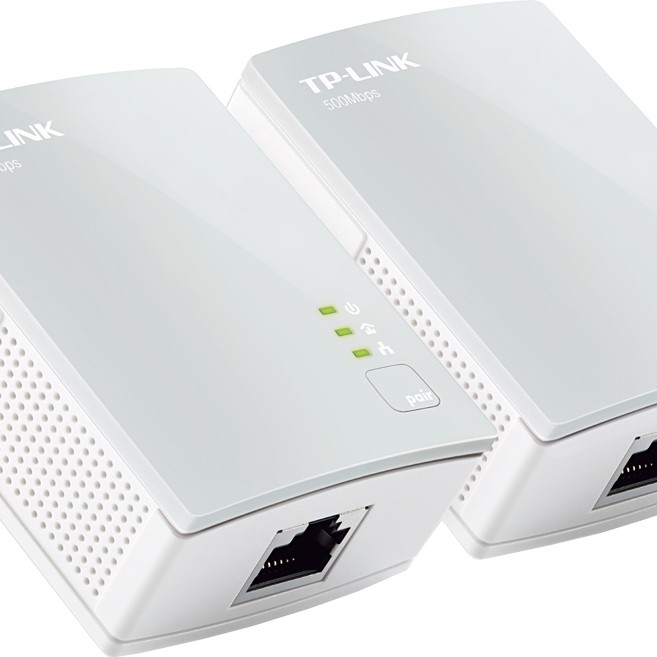 KIT ADAPTOR POWERLINE TP-LINK tehnologie AV,  AV600, pana la 600Mbps, 1 port 10/100Mbps, 2 buc. 
