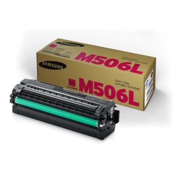 Toner Original Samsung Magenta, M506L, pentru CLP-680DW|CLP-680ND|CLX-6260FD|CLX-6260FR|CLX-6260FW|CLX-6260ND, 3.5K, (timbru verde 1.2 lei) , 