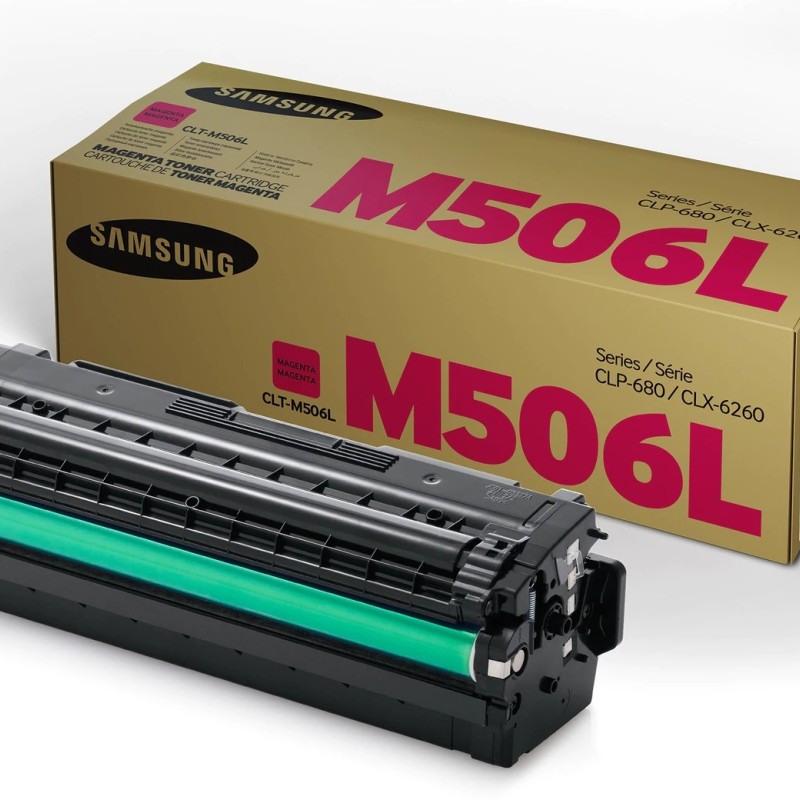 Toner Original Samsung Magenta, M506L, pentru CLP-680DW|CLP-680ND|CLX-6260FD|CLX-6260FR|CLX-6260FW|CLX-6260ND, 3.5K, (timbru verde 1.2 lei) , 