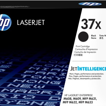 Toner Original HP Black, nr.37X, pentru M608|M609|M631|M632, 25K, (timbru verde 1.2 lei) , 