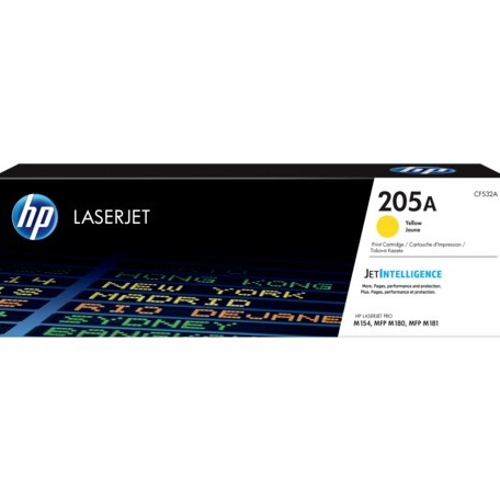 Toner Original HP Yellow, nr.205A, pentru Color LaserJet Pro M180|M181, 0.9K, (timbru verde 1.2 lei) , 