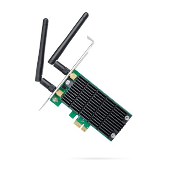 ADAPTOR RETEA TP-LINK AC1200, intern wireless 2.4 GHz | 5 GHz, PCI-E, port, 1200 Mbps, antena externa x 2, 