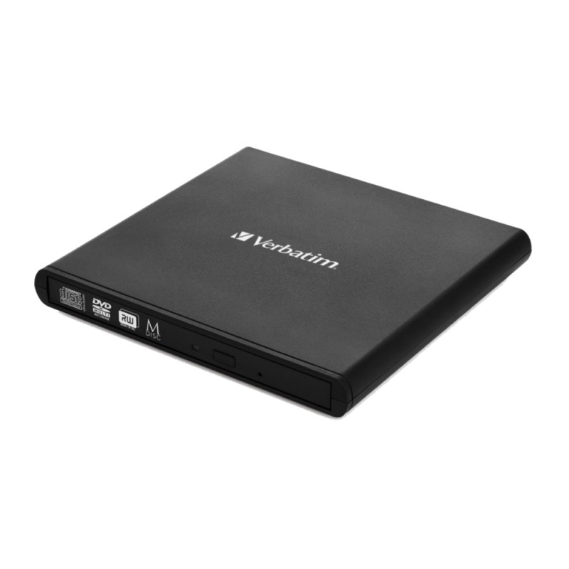 DVD-RW extern, VERBATIM, interfata USB 2.0, negru, include Nero Burn & Archive 