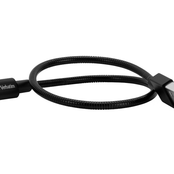 CABLU alimentare si date VERBATIM, pt. smartphone, USB 2.0 (T) la Micro-USB 2.0 (T), 1m, premium, cablu metalic, negru, 