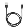 CABLU alimentare si date VERBATIM, pt. smartphone, USB 2.0 (T) la Micro-USB 2.0 (T), 1m, premium, cablu metalic, negru, 