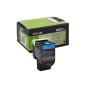 Toner Original Lexmark Cyan, 80C20CE, pentru CX310|CX410|CX510, 1K, (timbru verde 1.2 lei) , 