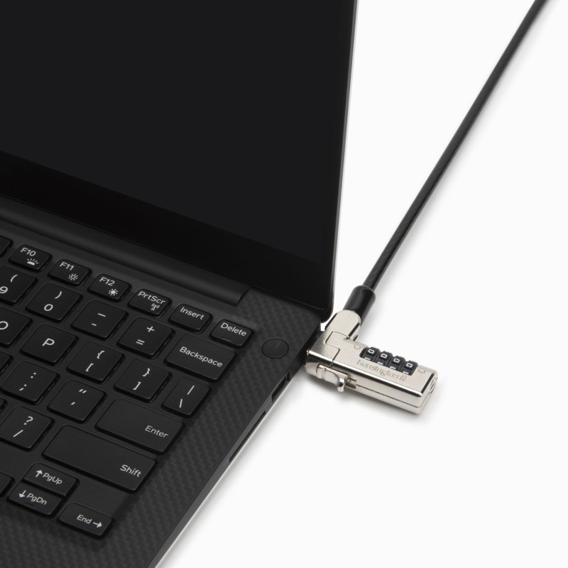 CABLU securitate KENSINGTON pt. notebook slot Wedge,cifru cu patru discuri,conectare directa,1.8m,cablu otel carbon,permite pivotare si rotire cablu, 