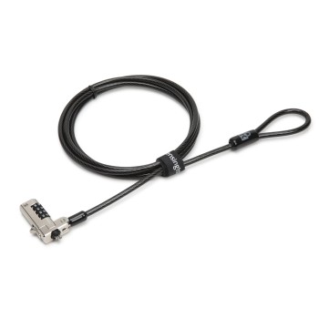CABLU securitate KENSINGTON pt. notebook slot Wedge,cifru cu patru discuri,conectare directa,1.8m,cablu otel carbon,permite pivotare si rotire cablu, 