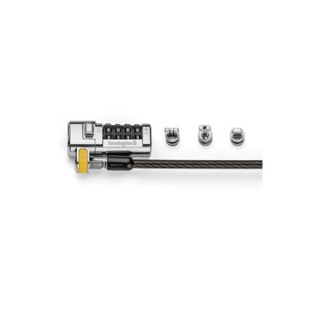 CABLU securitate KENSINGTON pt. notebook 3-in-1 slot standard/Nano/Wedge,cifru cu 4 discuri,one-click,1.8m,cablu otel carbon,permite pivotare si rot,