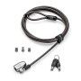 CABLU securitate KENSINGTON pt. notebook 3-in-1 slot standard/Nano/Wedge,cheie standard,one-click,1.8m,cab otel carbon,permite pivotare/rotire, 