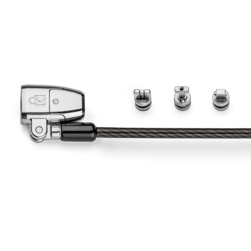 CABLU securitate KENSINGTON pt. notebook 3-in-1 slot standard/Nano/Wedge,cheie standard,one-click,1.8m,cab otel carbon,permite pivotare/rotire, 