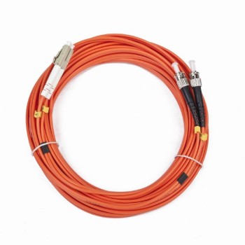 CABLU FIBRA OPTICA duplex multimode, 10m, conectori LC-ST, bulk, Gembird 