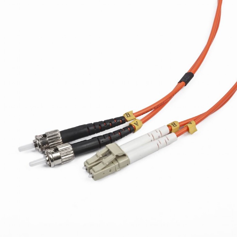 CABLU FIBRA OPTICA duplex multimode, 10m, conectori LC-ST, bulk, Gembird 