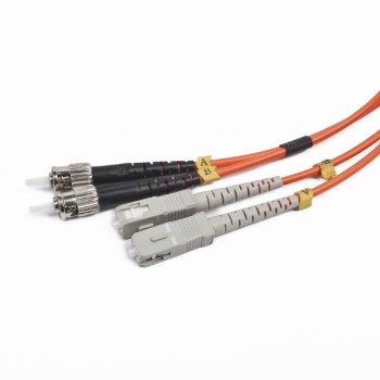 CABLU FIBRA OPTICA duplex multimode,  5m, conectori LC-ST, bulk, Gembird 