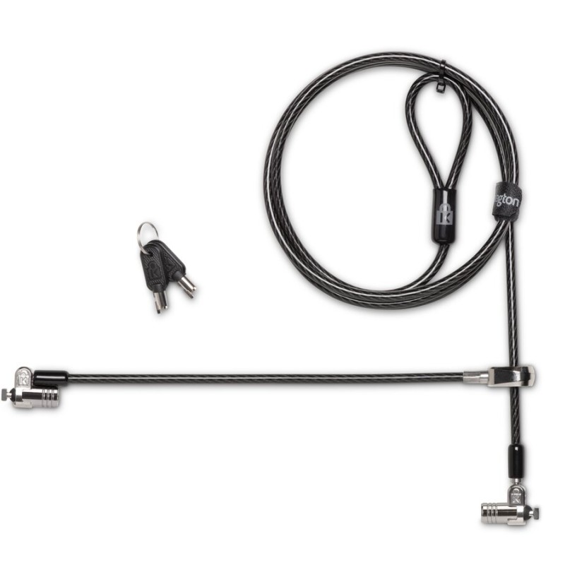 CABLU securitate KENSINGTON pt. notebook slot standard,cheie standard, conectare directa, 2.5m,cablu otel carbon, pivotare si rotire,blocare dubla, 