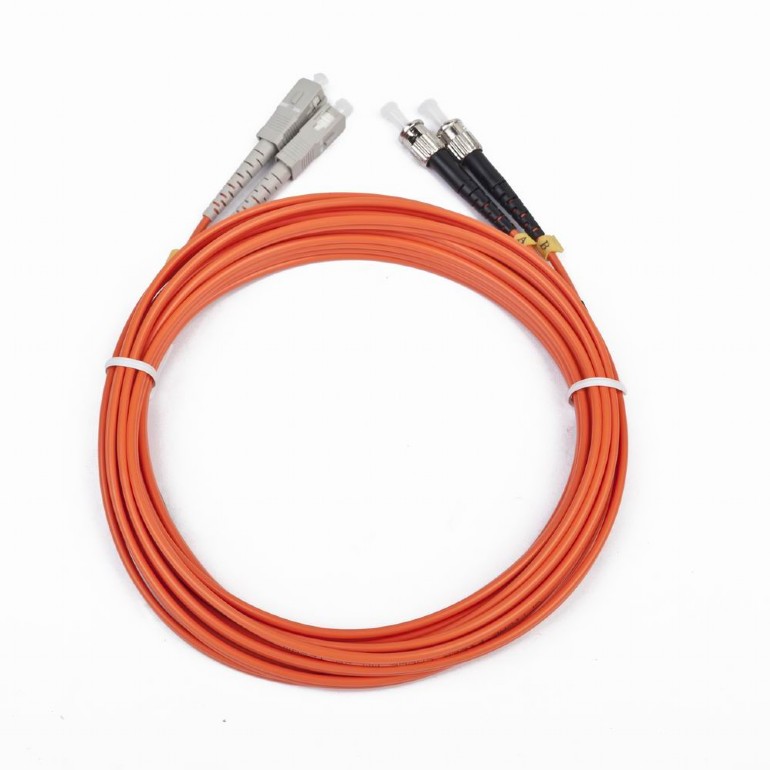 CABLU FIBRA OPTICA duplex multimode,  1m, conectori ST-SC, bulk, Gembird 