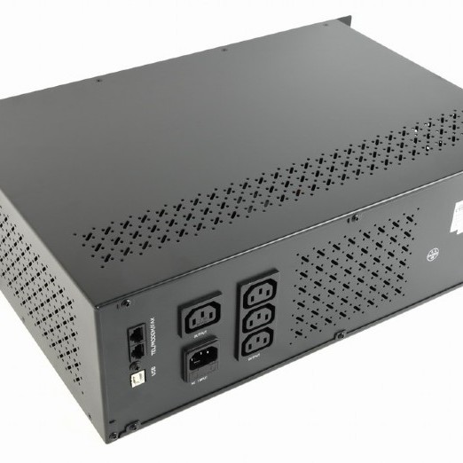 UPS GEMBIRD Line Int. cu sin. simulata, cu management, Rack 3U, LCD, 1500VA/900W, AVR, 4x IEC, baterie 2x 12V/8Ah, incarcare pana la 12h, USB, 2x RJ11, 