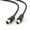 PATCH CORD  COAXIAL GEMBIRD, RG59,  1.8m, male to female, negru 