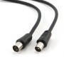 PATCH CORD  COAXIAL GEMBIRD, RG59,  1.8m, male to female, negru 
