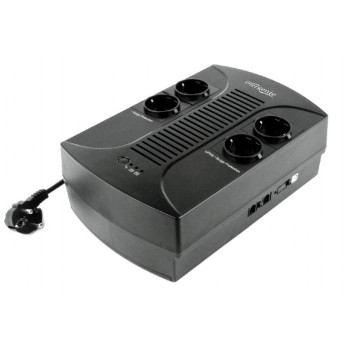 UPS GEMBIRD Line Int. cu sin. simulata, fara management, Brics, LED,  850VA/510W, AVR, 4x Schuko, baterie 1x 12V/7Ah, incarcare pana la 8h, montare perete, 